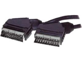 Cabo de Vídeo SHIVERPEAKS (SCART - 1.5 m - Preto)