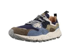 Sapatos de Homem FLOWER MOUNTAIN Yamano Tecido Azul (42)