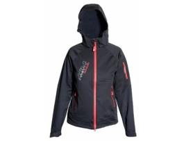 Casaco à Prova de Água de Mulher para Equitação KARLSLUND Sleipnir Preto (M)