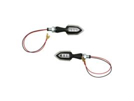 Par de 3 Indicadores Led para Motociclos com Base Metálica AVOC Osaka