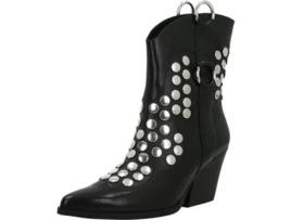 Sapatos de Mulher APEPAZZA Studs Tory Pele Preto (37)