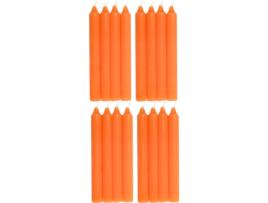 COM-FORT HOUSE- Vela de Mesa Laranja Velas Decorativas Sem Perfume Velas para a Tua Casa COM-FORT HOUSE