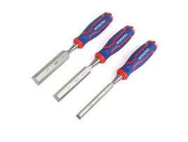 Conjunto de formões WORKPRO Aço cromo vanádio 3 Peças