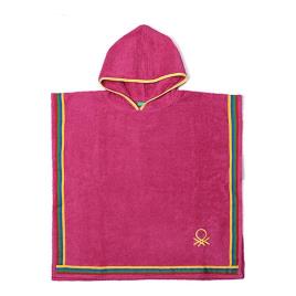  - Poncho  Kids Cor de Rosa
