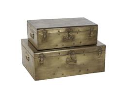 Baú  Cinzento Metal (2 pcs)