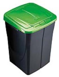 Balde do lixo ECOBIN 45L 36.5X36X51CM VERDE