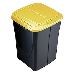 Balde do lixo ECOBIN 45L 36.5X36X51CM AMARELO