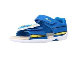 Sapatos de Criança CLARKS Zora Nemo Pele Azul (27)