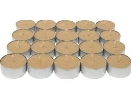 Velas Perfumadas para Chá Vela para Aquecedor de Chá Tealight Duração de 4 5 Horas Cheiro de Canela COM-FORT HOUSE
