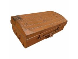 Mala decorativa ALEXANDRA HOUSE LIVING Castanho Ferro Estilo artesanal 34 x 19 x 63 cm