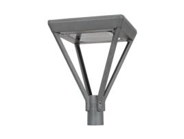 Luminária Led 60W Aventino Square Lumileds Philips Xitanium Iluminação Pública 2700K Assimétrica 160ºx60º Branco Quente LEDKIA