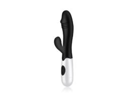 Vibrador Portátil Recarregável Do Coelho Do Silicone Para Mulheres Clitóris Adulto Motor Duplo Fêmea 30 Velocidades ECENLEN