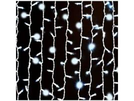 Cortina 400 Luzes Led com Flashes Brancos Frios Internos e Externos