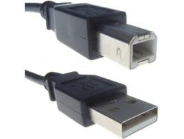 Cabo de Dados CONNEKT GEAR (USB A - USB B - 3 m - Preto)