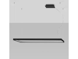 Candeeiro de Teto Led SOLLUX Tuula (L - Preto - 3000K)