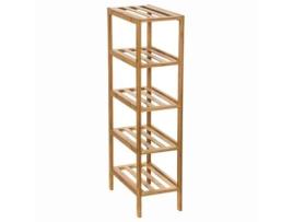 Estantería de Columna Estrecha de 4 Niveles Mix N Modul de Bambú 5 FIVE SIMPLY SMART