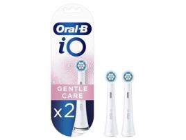 Recargas para Escovas de Dentes Elétricas BRAUN iO Gentle Care 2 szt Branco