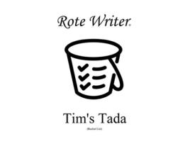 Livro Tims Tada Bucket List de Rote Writer (Inglês)
