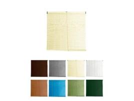 Cortina PVC Alicantina com roldana metálica | Cortina de rolo | Cortina de enrolar para janelas, portas, sala e cozinha marfim 117 x 235 cm