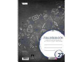 Bloco Universitário LANDRÉ Faculdade Din A5 Quadrado 80 Folhas