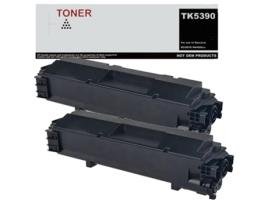 TK5390 pacote 2 toner preto compatível com Kyocera TK5390BK GENÉRICO