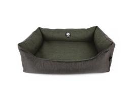 Cama para Cão e Gato em formato de cesto MARTIN SELLIER Anthracite & Kaki 55 x L. 40 x A. 23