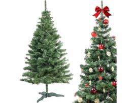 Árvore de Natal Artificial para Casa Criativa Tamanho: 220Cm de Natal Árvore de Natal Artificial Verde Escuro Suporte Estável Crehom Creative Home
