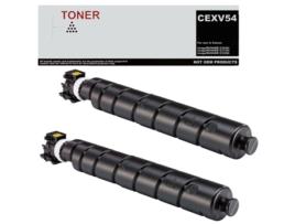 CEXV54 pack 2 toner preto compatível com Canon 1394C002 GENÉRICO