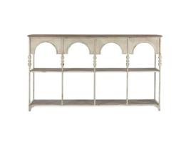 Estantes HOME ESPRIT Branco Natural Metal 159 X 36,5 X 91 cm
