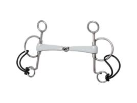 Bit Curto Articulado Pelham Single Prateado 145 Mmberis