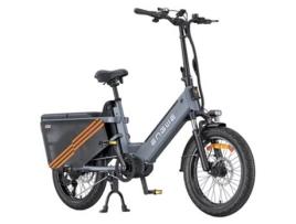 Bicicleta Elétrica de Carga ENGWE Le20 250W 48V 2X19.2Ah Bateria 25Km/H 350Km Travões de Disco Hidráulicos Capacidade de Carga 200Kg Cinzento