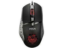 Mouse para Jogos NOUA Roka Rgb Sensor Óptico 704 de Até 7200 Dpi 4 Níveis Ajustáveis