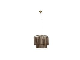 Candeeiro de teto HOME ESPRIT Castanho Dourado Madeira Metal Madeira de mangueira 50 W 60 x 60 x 48 cm