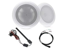 Pacote de Colunas de Áudio: 1 Par de Hp El-F653W + Antena Fm/Dab + Cabo Hp NOVA