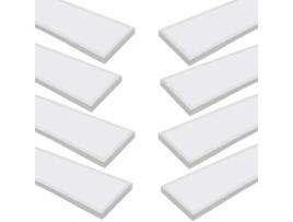 8X Painel Led Retroiluminado para Surface 120X30 Cm Alimentação 60W 5000Lm Branco Neutro 4200K Quadro Branco Driver Incluído JANDEI