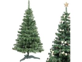 Árvore de Natal Artificial para Casa Criativa Altura: 180 Cm de Natal Árvore de Natal Artificial Verde Escuro Suporte Estável Crehom Creative Home