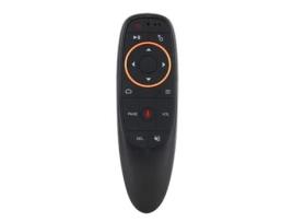 CP G10S Universal Smart Tv Air Mouse Assistente de Voz Remoto Sem Fio / Ir e Giroscópio Preto