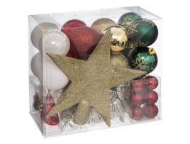 Kit Árvore de Natal Atelier Des Lutins 44 Peças Dourado-Vermelho FEERIC LIGHTS & CHRISTMAS