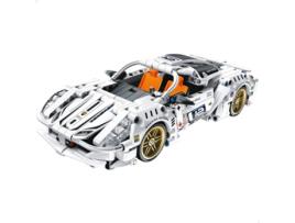 Brinquedo De Corrida Com Carro Destacável Branco 437 Peças BYM