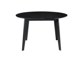 Mesa de jantar extensível redonda preta L120-150 cm LEENA MILIBOO