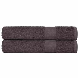 vidaXL Toalhas de sauna 2 pcs 80x200 cm 360 gsm 100% algodão antracite