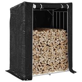 vidaXL Rack de lenha com tampa de chuva 150x100x200 cm aço galvanizado