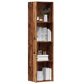 vidaXL Armário de livros madeira velha 36x30x143 cm madeira trabalhada