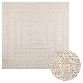 vidaXL Tapete ZIZUR creme 200x200cm aspeto de juta interior e exterior