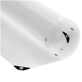 vidaXL Encerado transparente com ilhós 6x6 m PVC