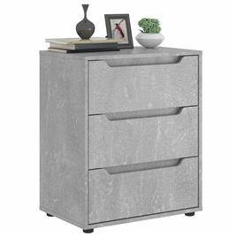 vidaXL Aparador VISNES 60x40x73 cm concreto cinzento