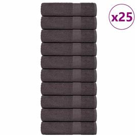 vidaXL Toalhas de banho 50 pcs 70x140cm 360 gsm 100% algodão antracite