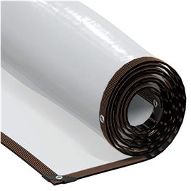 vidaXL Encerado transparente com ilhós 8x12 m Polietileno