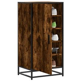 vidaXL Sapateira 48x38x97,5 cm derivados de madeira carvalho fumado