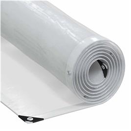 vidaXL Encerado transparente com ilhós 6x8 m Polietileno